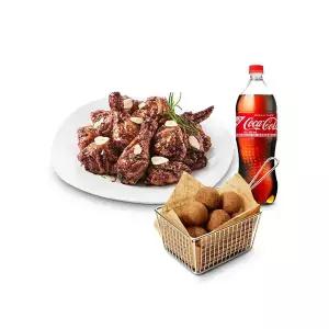 [푸라닭] 블랙알리오+블랙치즈볼(5구)+콜라 1.25L