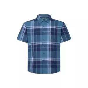 닥스셔츠 DAKSSHIRTS 린넨혼방 라지체크 캐주얼 반팔셔츠 DLSSHCS11N1