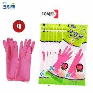 ES 고무장갑 10세트 크린랩 대 천연고무라텍스