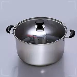 IOW8DAB00 키친아트 스팀 34CM 빨래솥 스텐곰솥 들통 냄비 양은 열탕 소독 스텐들통 행주 곰솥 삶통 스텐