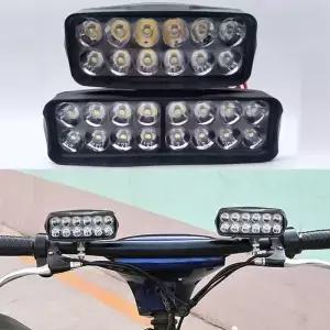 유니버설 전기자전거 헤드라이트 12v 48v 60v 72v LED 사이클링 전조등 전동스쿠터 오토바이 삼륜차