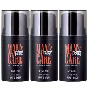 꽃을든남자 에너지팩토리 맨즈밤 50ml SPF35 PA++ 어두운피부용 3개 남성용 비비크림