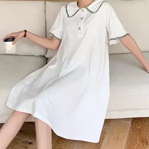 데일리 꾸안꾸 패션 원피스 카라 포인트라인 캐주얼 썸머