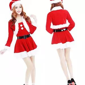 IKWD48188 여자세트원피스C타입 산타옷 산타분장 산타의상 산타치마 크리스마스의상 크리스마스용품 산타복
