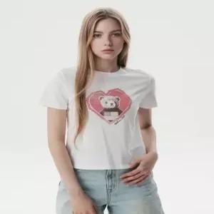 후아유 WHOAU Steve in Love T-shirt F WHRPG2481F