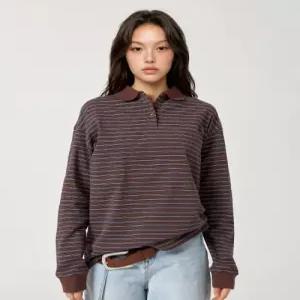 후아유 WHOAU Striped long-sleeve T-shirt WHLSG2286F