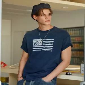 후아유 WHOAU Indigo T-shirt WHRAG271U