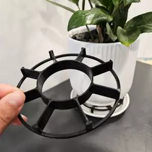12cm 원형 플라스틱 화분 과습방지 통풍 받침대