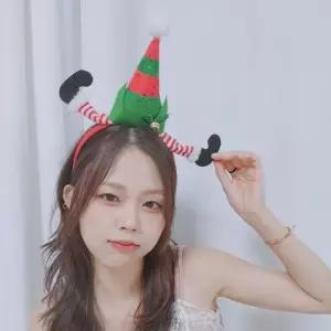 트리 산타모자머리띠 파티 홈파품 산타 소품 산타인형 적인크리스마스 메리크리스마스