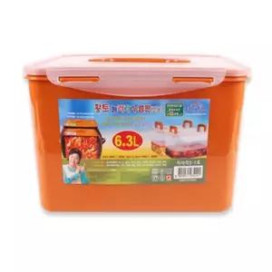 황토 누름이 직사각 6.3L 4개 김치통 발효용기