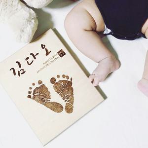 아기 발도장 액자 탄생기념 신생아발도장 주문제작