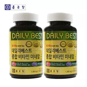 종근당 종합비타민미네랄 1400mgx180정x2개 12개월분