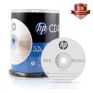 HP CD-R 52x 700MB 원통케익 100장 / 공CD 공씨디