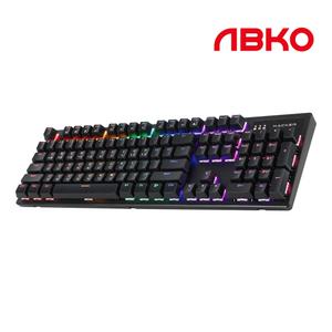 앱코 K560 축교환 레인보우 무빙 LED 기계식 키보드 블랙 적축