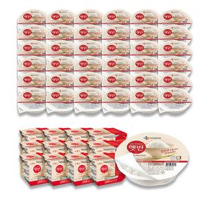 CJ 둥근 햇반 210g x 36개 작은공기 130g 큰공기 300g 발아 현미 흑미 잡곡 백미 즉석밥