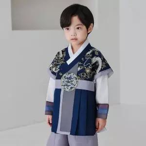 [보리보리/하랑한복]하랑한복 한빛랑 남아용 아동 한복 세트