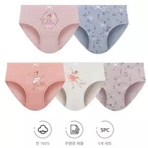 [하프클럽/제이투와이]공주팬티 면팬티 순면100프로 팬티 프린세스팬티 5종