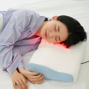 시리어스 LED 근적외선 메모리폼 베개 거북목 경추 스트레칭