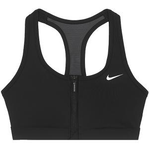 [정품] 나이키 W 스우시 프런트 지퍼 드라이 핏 패드 스포츠 브라 (FN2732-010)