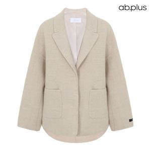 [ab.plus] 카라 포켓 울블렌드 핸드메이드 코트 (LSY4MC02A)