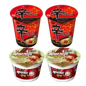 신라면컵12개+짜장범벅12개(소컵)