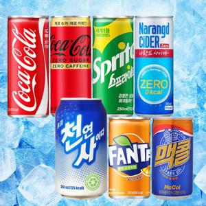 탄산음료 코카콜라 제로제로 스프라이트 천연사이다 나랑드사이다제로 환타