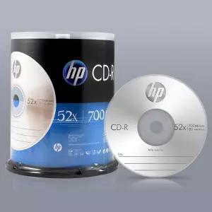 (100p) HP Media CD-R 52x 700MB (케익 케이스)/업무용/저장용/장치/자료/보관/정보/기록/빈DVD/음악