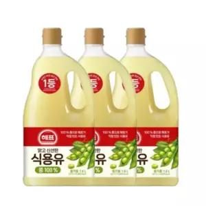 사조 해표 식용유 콩기름 1.8L x 3개 대두유 기름 오일