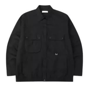 [롯데백화점]본 남성 S/S 아웃포켓 스탠카라 셔츠자켓 블랙 BN4SBA630BK