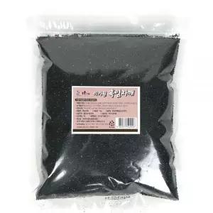 해피유통 검정깨 흑임자 볶은 검정참깨 1kg 식사 한식 분식 점심시간 정식 중식