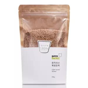쿠엔즈버킷 원적외선 국산 볶음참깨 200g 1개 식사 회식 일식 분식 간편요리 즉석요리