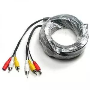 20M COMS CCTV 케이블-2RCA DC 5.5 전원 검정색-모니터케이블.연장선.RGB케이블.연장케이블
