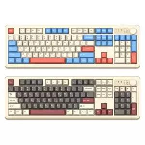 앱코 AF108PRO ABKO x SOAI 콜라보 3모드 기계식 키보드 (코랄 블루/ 와인 그레이)
