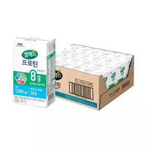 [셀렉스] 마시는 프로틴 음료 로우슈거 팩 125ml, 24개