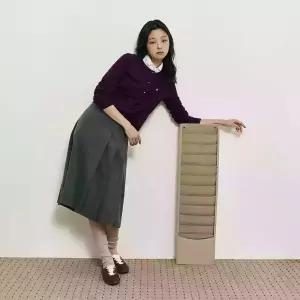 빈폴 레이디스 B. my 캐시미어 혼방 에이미 카디건 퍼플 BF585AN01U BF585AN01UBF