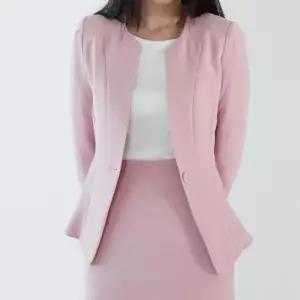 프린세스라인 라운드넥 클리비지 슬림핏 싱글버튼 봄자켓 (31606848)