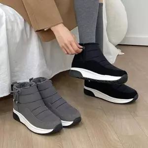 패딩운동화 키높이 털부츠 겨울신발 방한 리본장식 (28753969)