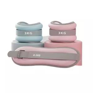 무게 밴드 피트 근력 핑크 요가팔찌 스트랩 모래주머니 운동 1KG 0.5kg