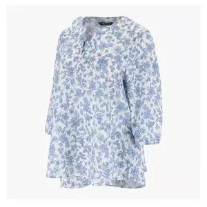 [PAT]프린트 라운드넥 블라우스 1L4250502_DG