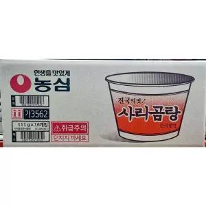 고기와 면이 만나는 혼밥세트 (농심 사리곰탕 111g 16개)