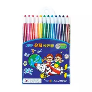 지구 화학 12색 색연필 세트 초등 학교 미술 재료 학습 준비물 새학기 신학기 학용품 추천
