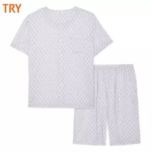 TRY얇고 시원한 60수아사나염 남파자마상하1세트TMJSK11