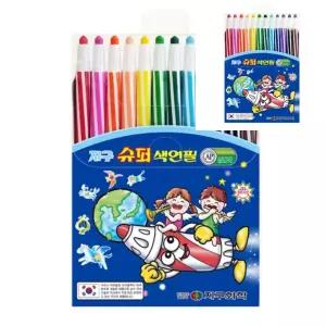 구 글라스메이트 슈퍼샤프식색연필 12색 샤프식연필 초등색연필