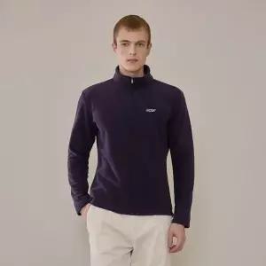 [하프클럽/르까프]르까프 24FW 남성 플리스 집업 티셔츠 네이비