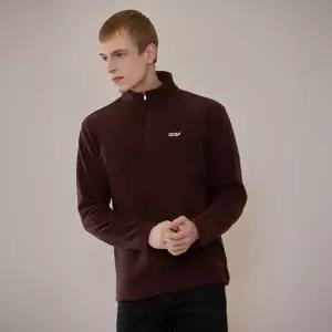 [하프클럽/르까프]르까프 24FW 남성 플리스 집업 티셔츠 브라운
