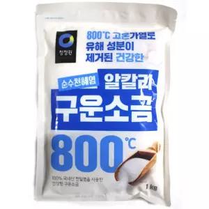 청정원 알칼리 구운소금 1kgx10개