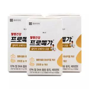 종근당건강 프로메가 알티지 오메가3 듀얼 520mg x 60캡슐 X 3박스