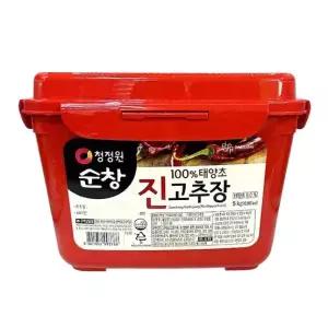 청정원 순창 100 태양초 진 고추장 대용량 5kg