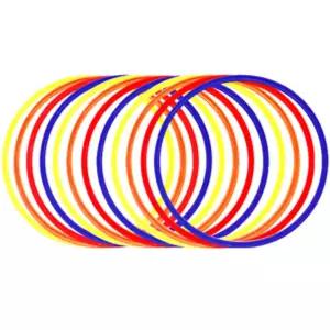 (60cm 12개) 액션 후프 스텝 훈련용 훌라후프 세트/학교/스포츠/훈련/체육/어린이/운동/놀이/활동/훌라우프