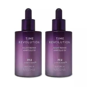 미샤 타임 레볼루션 나이트 리페어 보랏빛 앰플 5X 70ml 2개